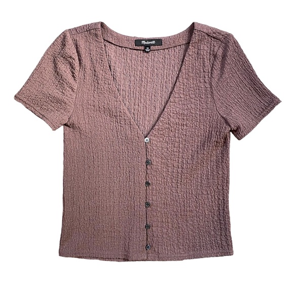 Madewell Tops - Madewell Purple Plum Cap-Sleeve Popcorn
Cardigan